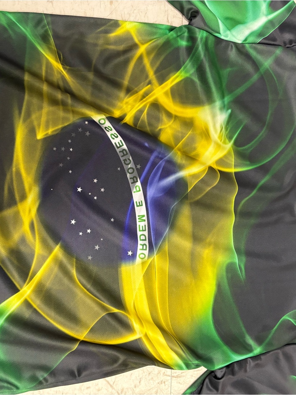 Brazil Flag Graphic Jersey - Green/Yellow/Blue